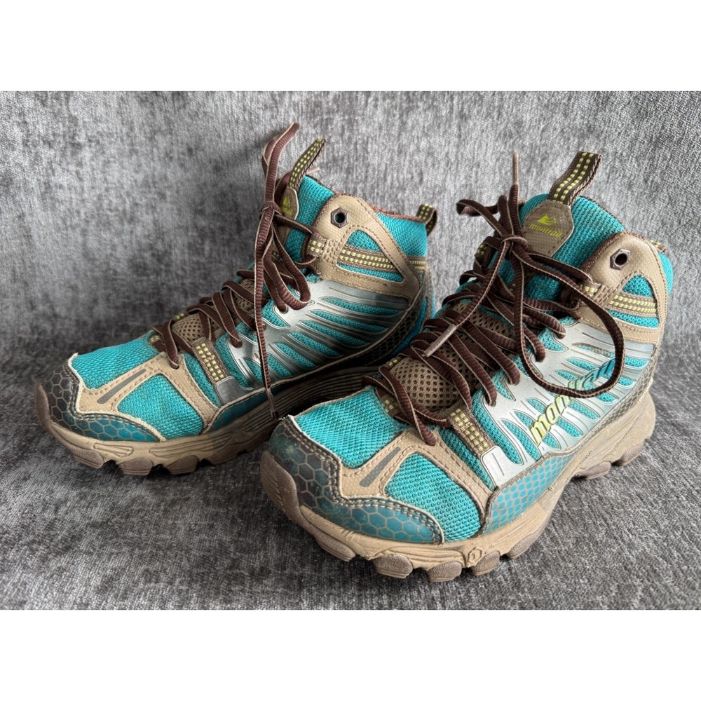 Montrail Badrock Mid Outdry Hiking Boots Womens Size 6 Waterproof Turquoise Teal